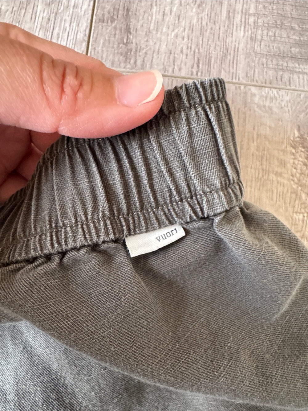 Vuori Trestles Twill Jogger Pants Kale Green Lyocell Linen Utility Joggers Large - Picture 7 of 7